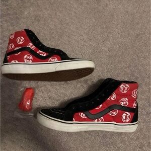 Supreme High-Top Sneakers - Red and Black